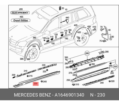 Estribos Laterales Mercedes Benz Gl 2008-2016 Par Foto 6
