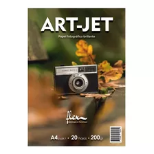 Papel Fotográfico Brillante A4 Art-jet® 200gr Flex A4 X 20h Color Blanco