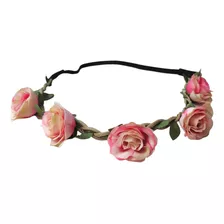 Tiara Cabelo Elástico Guirlanda Flores Havaiana Headband Gr