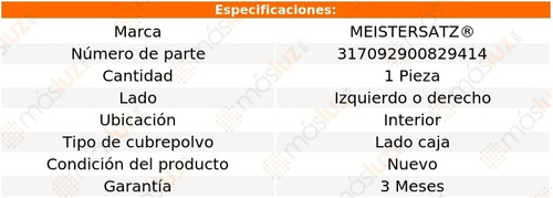 (1) Cubre Polvo Junta Hom Izq/der Int A4 L4 1.8l 99/05 Metz Foto 2