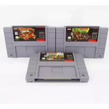 Jogos Trilogia Donkey Kong Super Nintendo Snes.