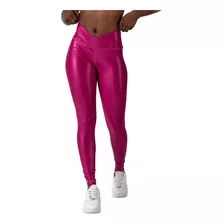 Lycra Efecto Cuero Leguins Deportivo Entrenar Fitness Mujer