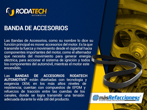 Banda Accesorios Micro-v Alternador 626 V6 2.5l S/aa 93-02 Foto 4