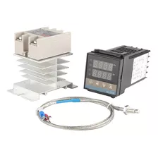 Kit Controlador Temperatura Digital Pid 40a Rex-c100 Bivolt