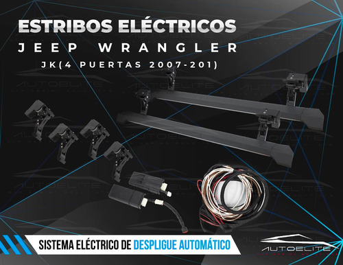 Estribos Electricos Jeep Wrangler Rubicon Jk 4 Puertas 07-17 Foto 2