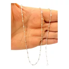 Colar E Pulseira Folheadas A Prata Com Bolinhas.