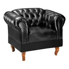 Poltrona Decorativa Duque Clássica Capitonê Chesterfield 