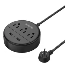 Enchufe Inteligente Marca Ntonpower/3 Tomas/2 Usb/negro/5 Ft