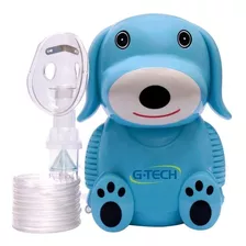 Inalador Nebulizador G-tech Infantil Nebdog Cachorro Azul