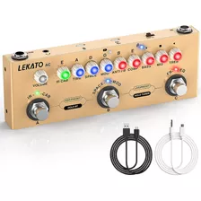 Pedal Multiefectos Lekato Para Guitarra Acústica, Con Ir L..