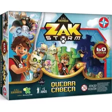 Quebra Cabeça Zag Heroes Zak Storm Com 60 Peças Da Estrela