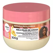 Máscara Tratamento Manteiga Cachos Argan Mel Salon Line 300g