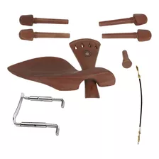 Kit De Montagem P Violino 4/4 Madeira Jujuba Completo Konig