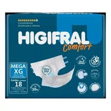 Fralda Geriatrica Higifral Confort Xg Com 18 Unidade