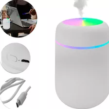 Mini Umidificador Aromatizador Aroma Luz Led Usb Portátil