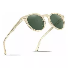  De Sol - Carfia Vintage Round Polarized Sunglasses F