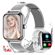 Reloj Inteligente For Mujer Con Llamada Bluetooth Y Monitor