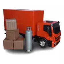 Caminhão Brinquedo Iveco Tector Bau Conteiner Cores