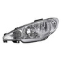 Faro Peugeot 206 03-08 Der Con Base Liso Doble Foco Xpo