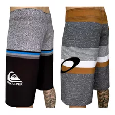 Kit 2 Bermudas Elastano Quiksilver Super Promoção Verão 2024