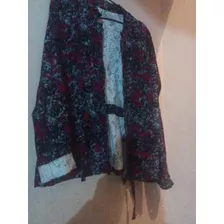 Saco De Corderoy Con Spandex Estampado Con Cinto 