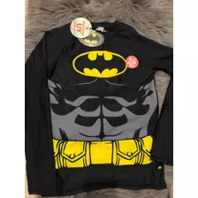 Remera Batman Con Protección Uv Dc Originals Nueva Talle 10