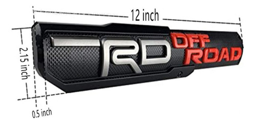 Emblema De Trd Off Road Para Toyota Tacoma, 2 Piezas Foto 3