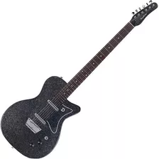Danelectro Baritone Electric Guitar - Black Metalflake