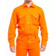 Camisa De Trabajo Naranja 38 Al 60 Er1294