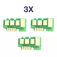 3x Chip Toner Para Uso Em Samsung D101 Scx-3405 Mlt-d101s