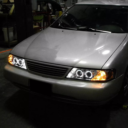 Farola Nissan Sentra B14 1994 2000 - Drl Led + Ojo De Angel Foto 6