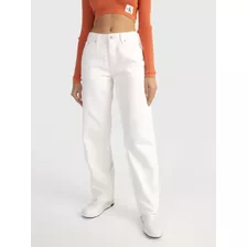 Jeans Blanco Calvin Klein 90s Straight Mujer