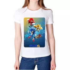 Polera Sonic 2 Con Tails Y Knuckles