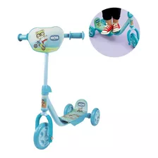 Patinete Infantil 3 Rodas Rosa E Azul 30kg Para Crianças Mor