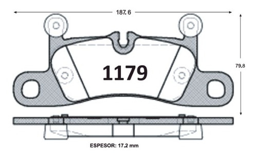 Pastillas De Frenos Traseras Porsche Cayenne 2011-2014 Foto 2