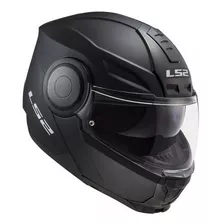 Casco Abatible Ls2 Scope Ff902 Solid Negro Mate Rider One