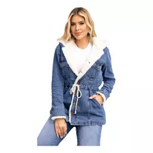 Parka Jeans 23 Graus Forrada Com Pelinho 4136