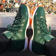 Tênis Nike Air Jordan 11 Xl Miami Hurricane Pe Lançamento Aj