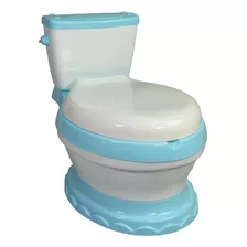 Baño Para Niños Con Asiento De Entrenamiento Antideslizante Color Azul