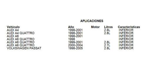 Carter Aceite Motor Inferior Audi A4 1998 2.8l Uro Foto 2