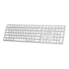 Teclado Omoton Inalámbrico, Ergonomico/blanco