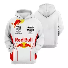 Moletom Blusa Red Bull Formula 1 3d Canguru Com Capuz