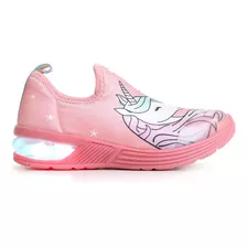 Tênis Bibi Infantil Menina Space Wave Rosa Cherry Unicórnio