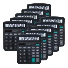 Kit 10 Calculadora Mesa Balcão Escritório Display 12 Digitos