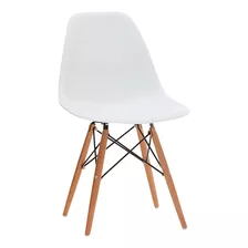 Silla Comedor Eames Living Diseño Moderno Madera Plastico