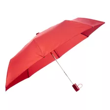 Guarda-chuva Mini Automático Cabo Reto Fazzoletti 584 Cor Vermelho Cedro