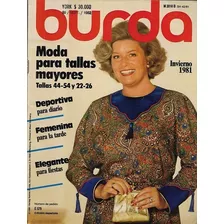 Revista Burda_ Invierno 1981: Talles Mayores 44-54 Y 22-26