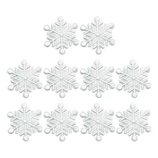 Bestoyard 10 Parches Bordados De Navidad Copo De Nieve