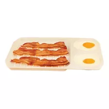 Bandeja Micro-ondas P/ Ovos Bacon Café Da Manhã Utensílio