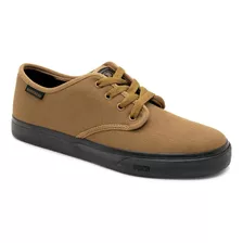 Tênis Casual Masculino Drop Dead Spine D1102 Caramelo